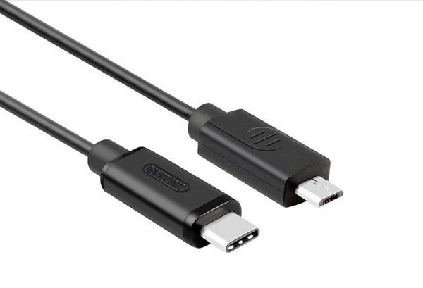 C&#225;p Type C to Micro USB Unitek (Y-C 473BK)